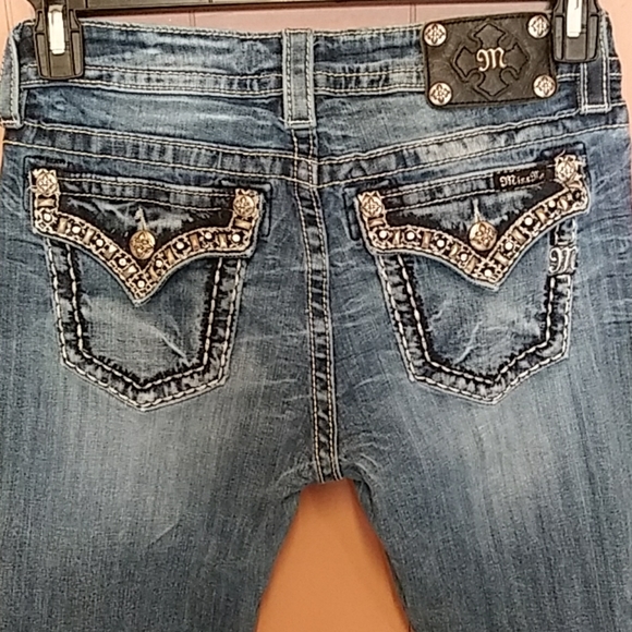 Miss Me Boyfriend Capris 28 Cropped 30x25 - Picture 4 of 8